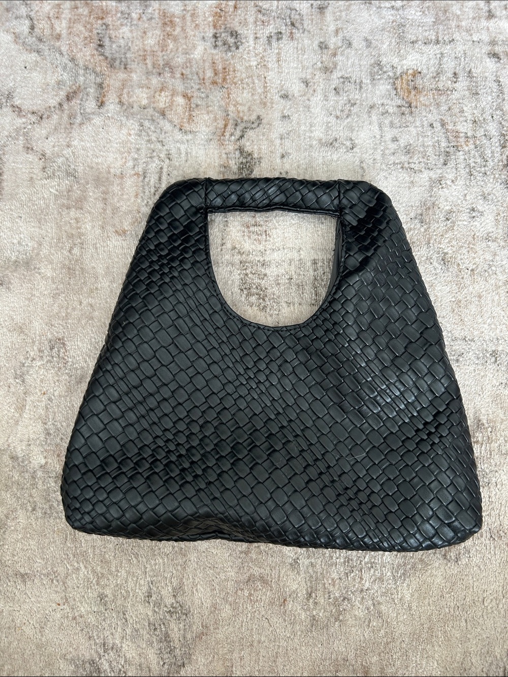 Woven Black Handbag